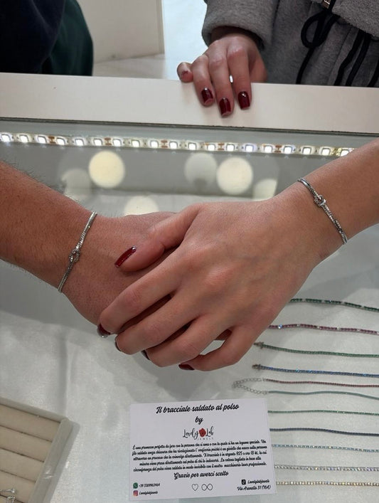 Bracciale Nodo saldato al polso