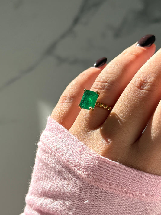 Anello Emerald Gold